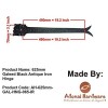 625mm "Galeed" Black Antique Iron Hinge